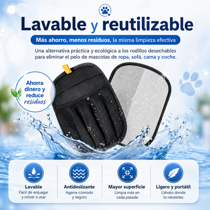 Guante electrostático reutilizable para pelo de mascotas